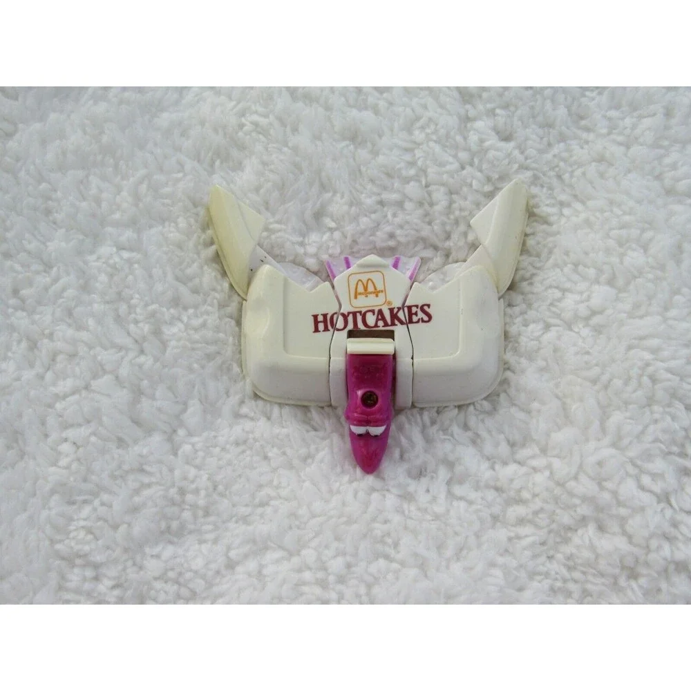 McDonald's Happy Meal Toys Changeables Milk Carton + Hotcakes Lot GUC 90s VTG